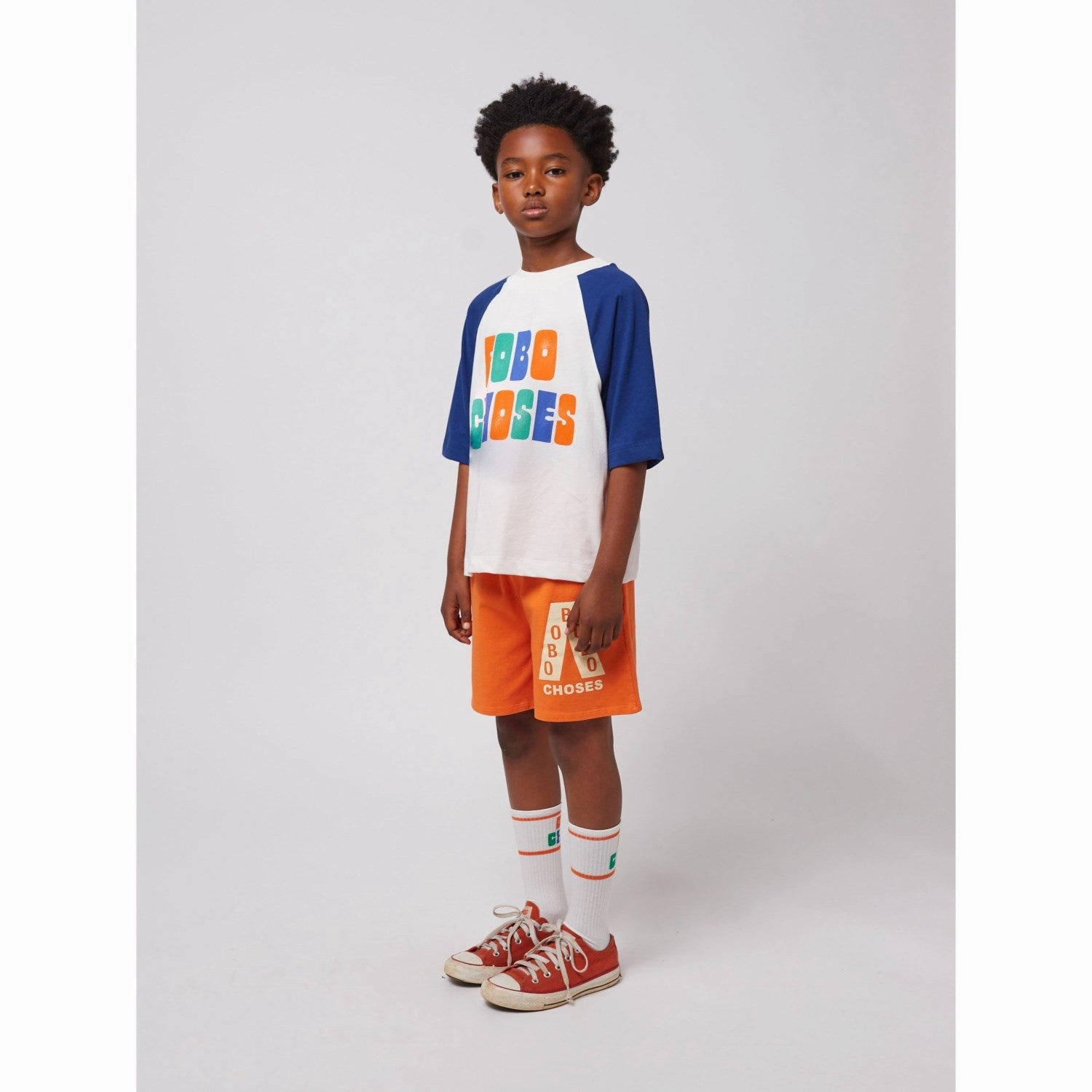 Bobo Choses Multicolor Multicolor Ranglan T-Shirt Stylish Day Wear TearResistant Fabric