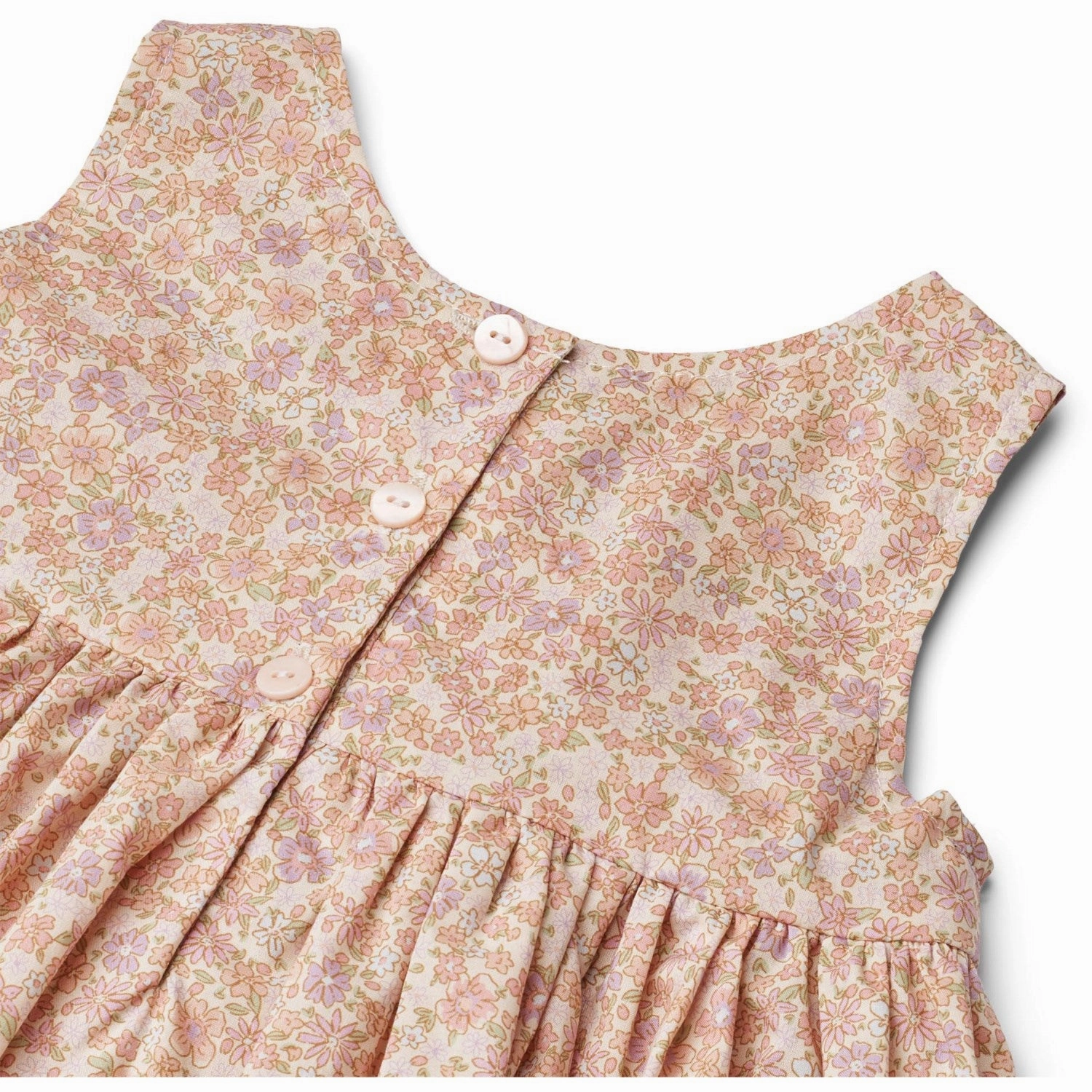 Wheat Lilac Flowers Pinafore Wrinkles Sienna Skin Tone