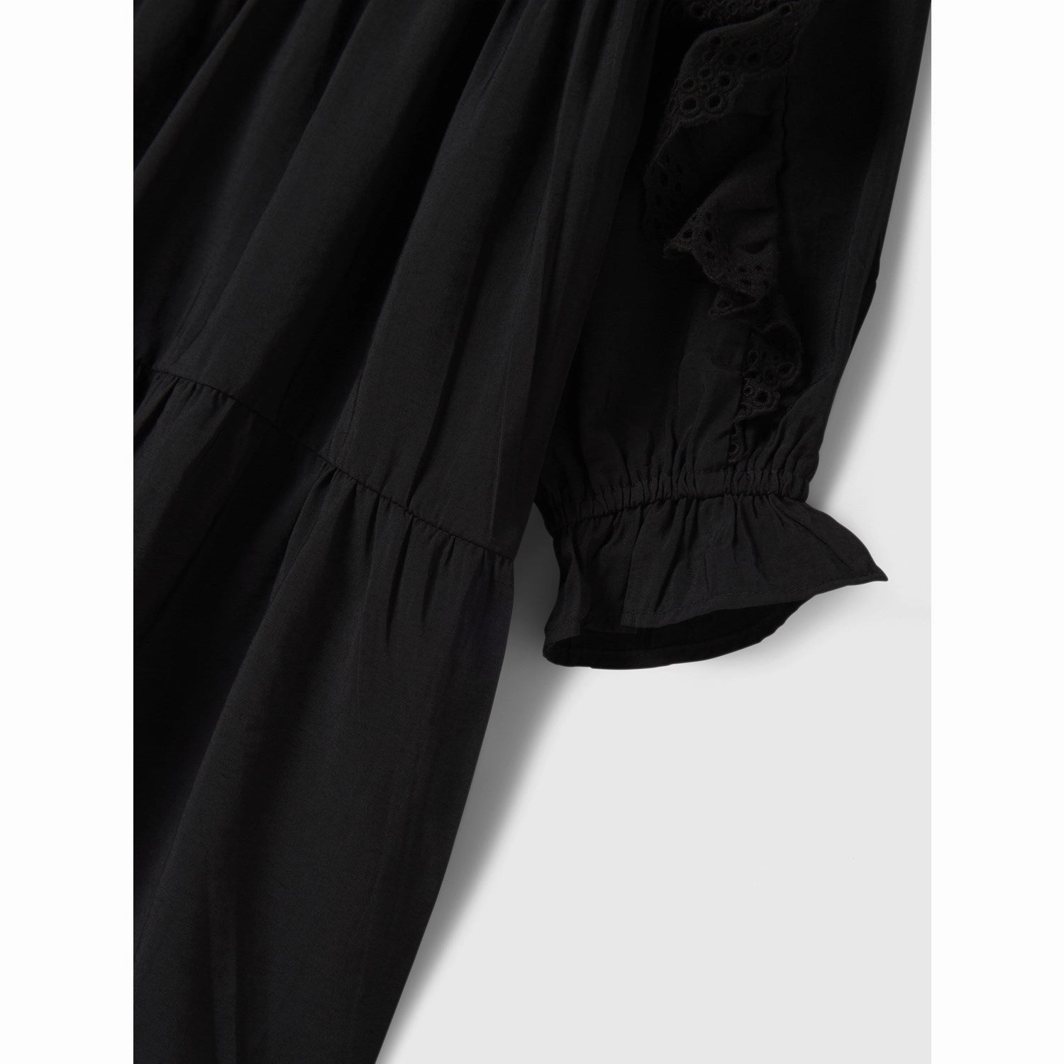 Name It Black Nkfnoparia Ls Dress Matte Fabric