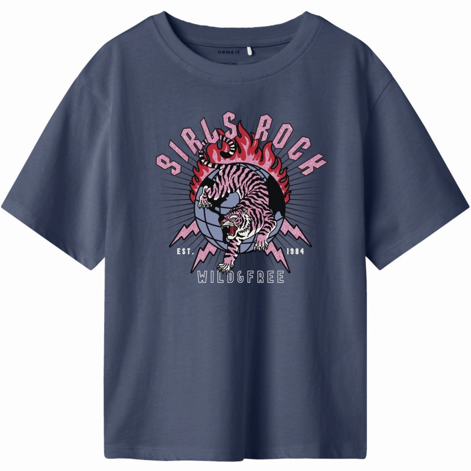 Name It Blue Indigo Nkfkassandra Ss Nreg Top Pb Reversible Design Concept