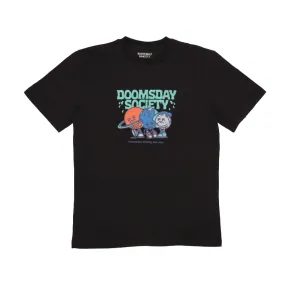 Trendy Vibes Wear Urban Outfit Doomsday T-shirt da uomo con stampa Sick World black