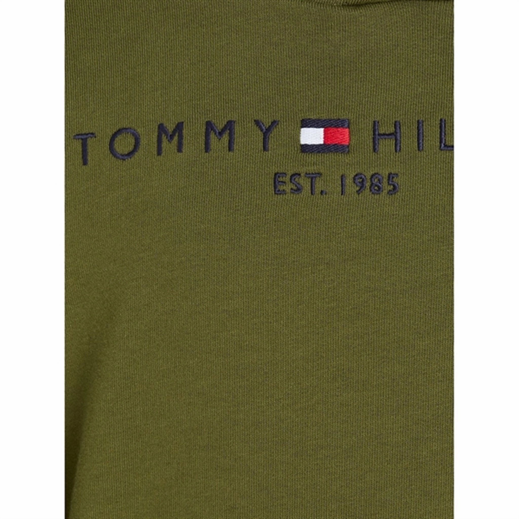 Subtle Branding Tommy Hilfiger U Essential Hoodie Putting Green