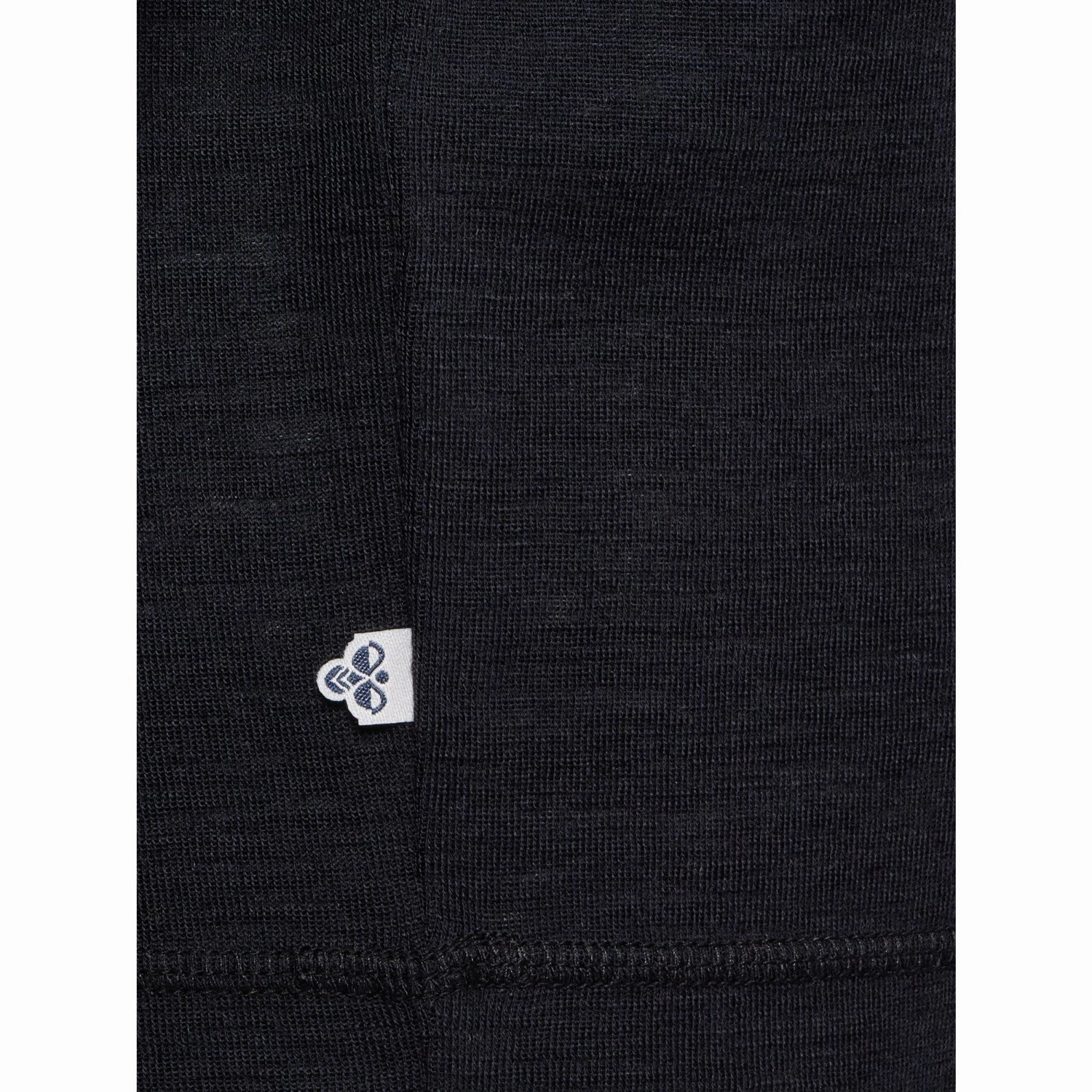 Hummel Black Jr Wool Rib T-Shirt L/S Friends Meetup Trend-Driven