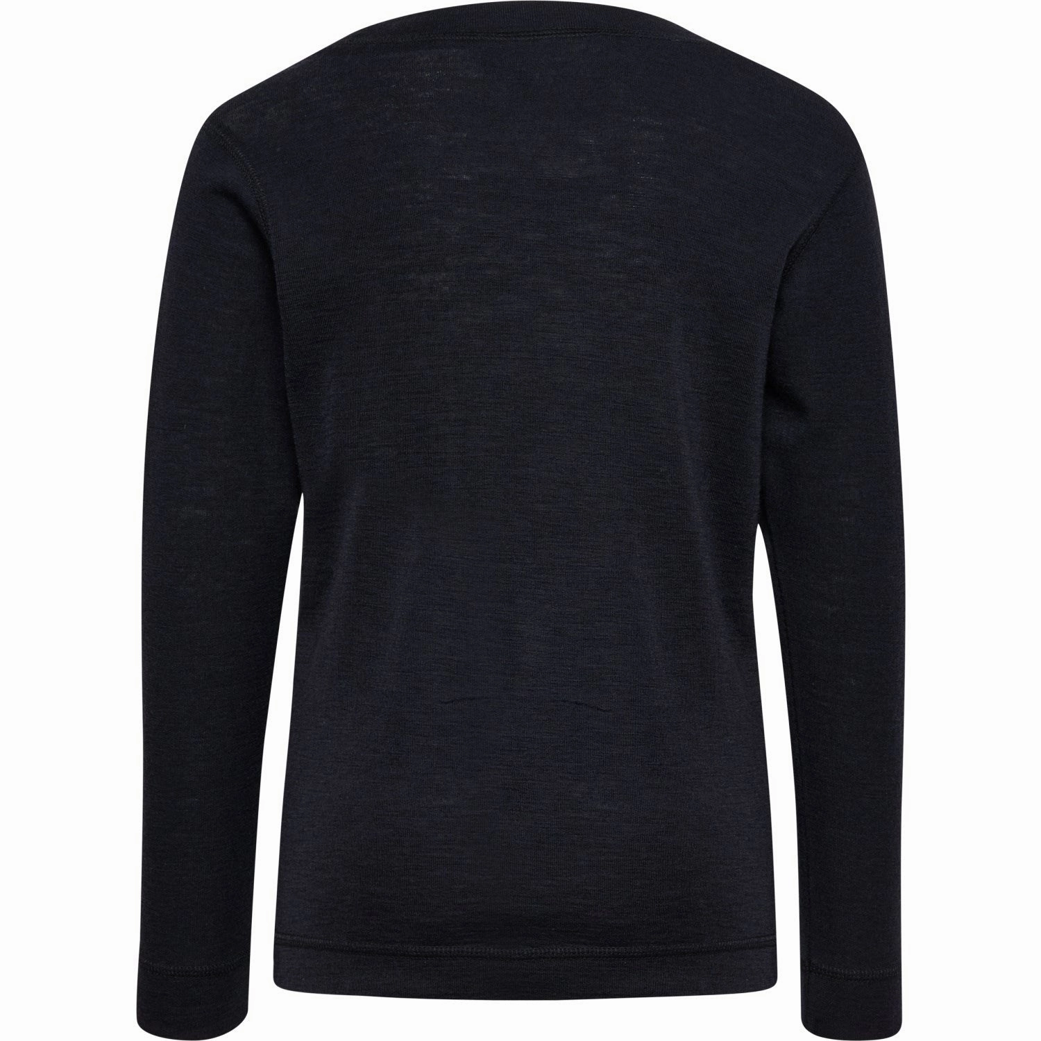 Hummel Black Jr Wool Rib T-Shirt L/S Year-Round Wear