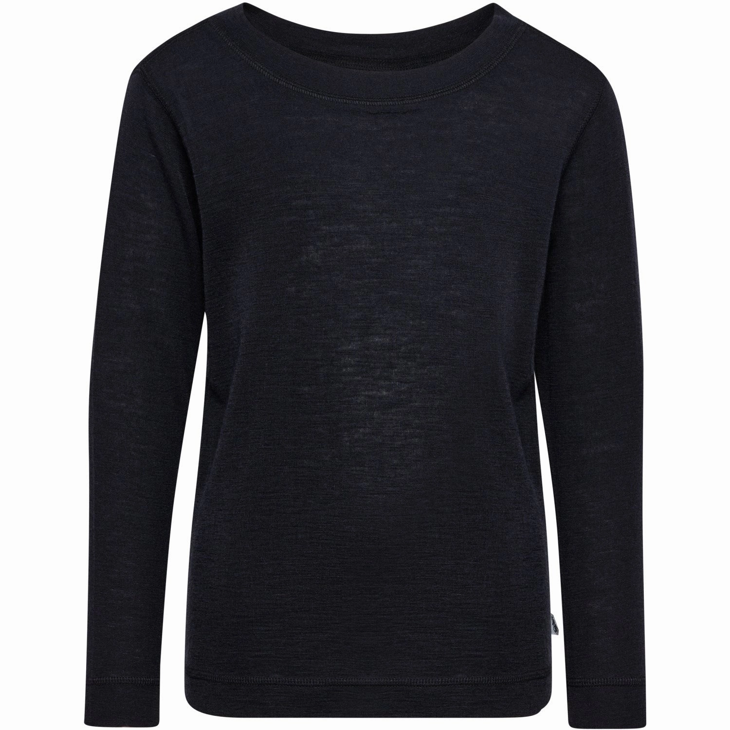 Hummel Black Jr Wool Rib T-Shirt L/S Athletic Look