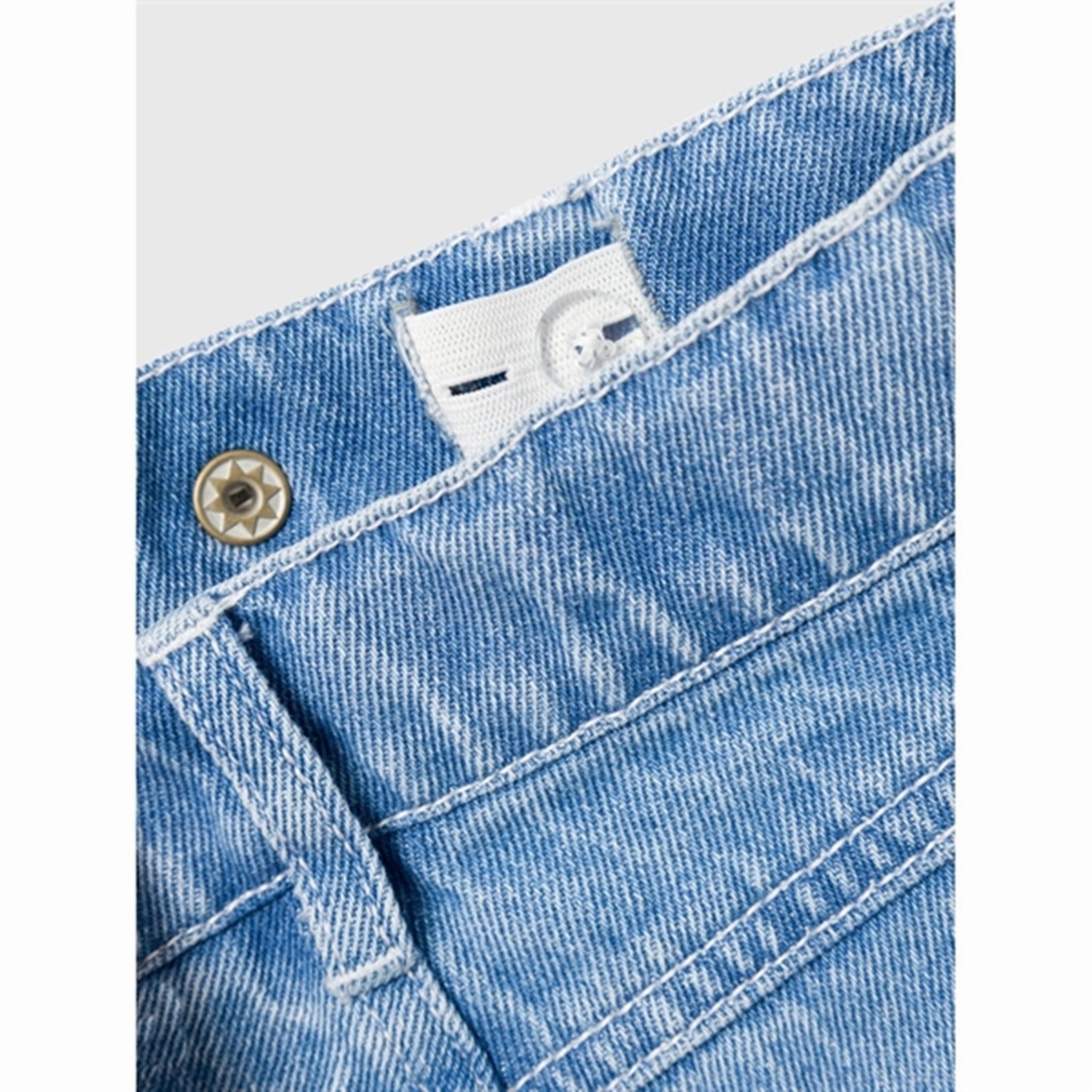 Selvedge Detailing Shopping Day Vibrant Name it Light Blue Denim Ryan Straight Jeans