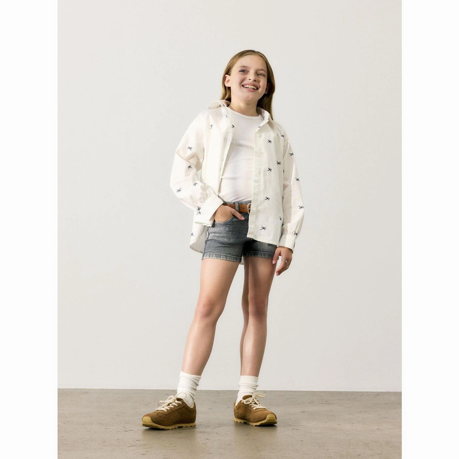 Flexible Placket Structure Adjustable Cuff Closure Name It Bright White Bow Filippas Oversize Long Shirt