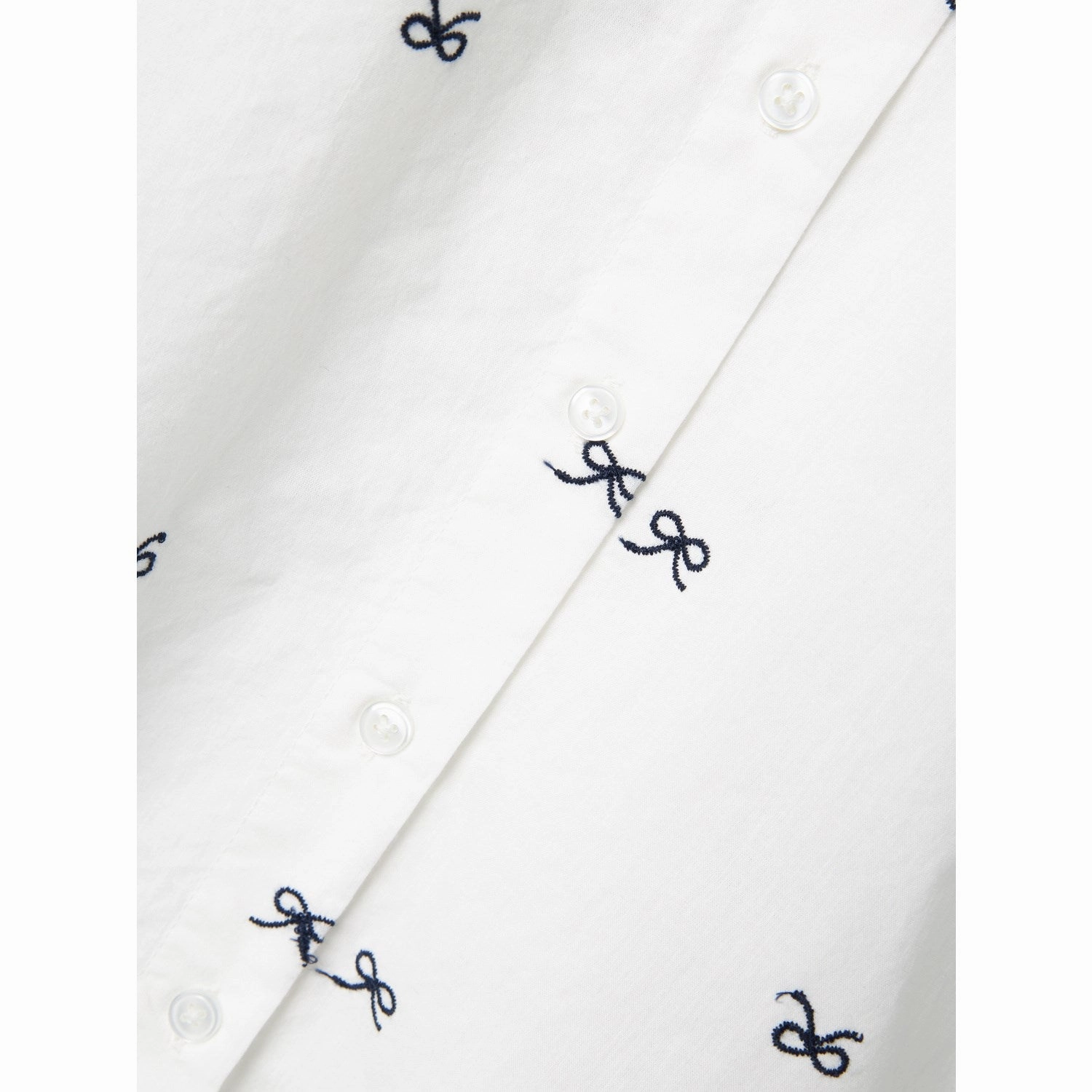 Classic Look Name It Bright White Bow Filippas Oversize Long Shirt