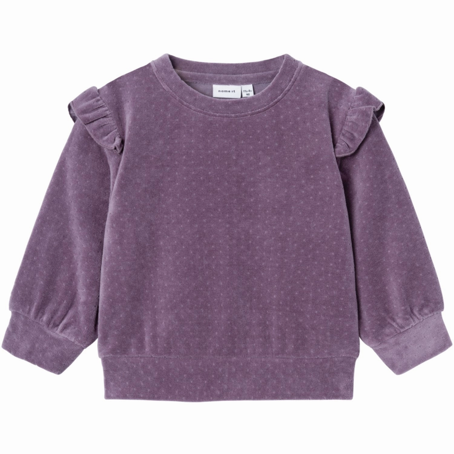 Elegant Finish Name It Arctic Dusk New Velour Blouse