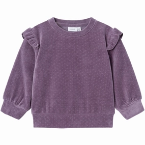 Elegant Finish Name It Arctic Dusk New Velour Blouse