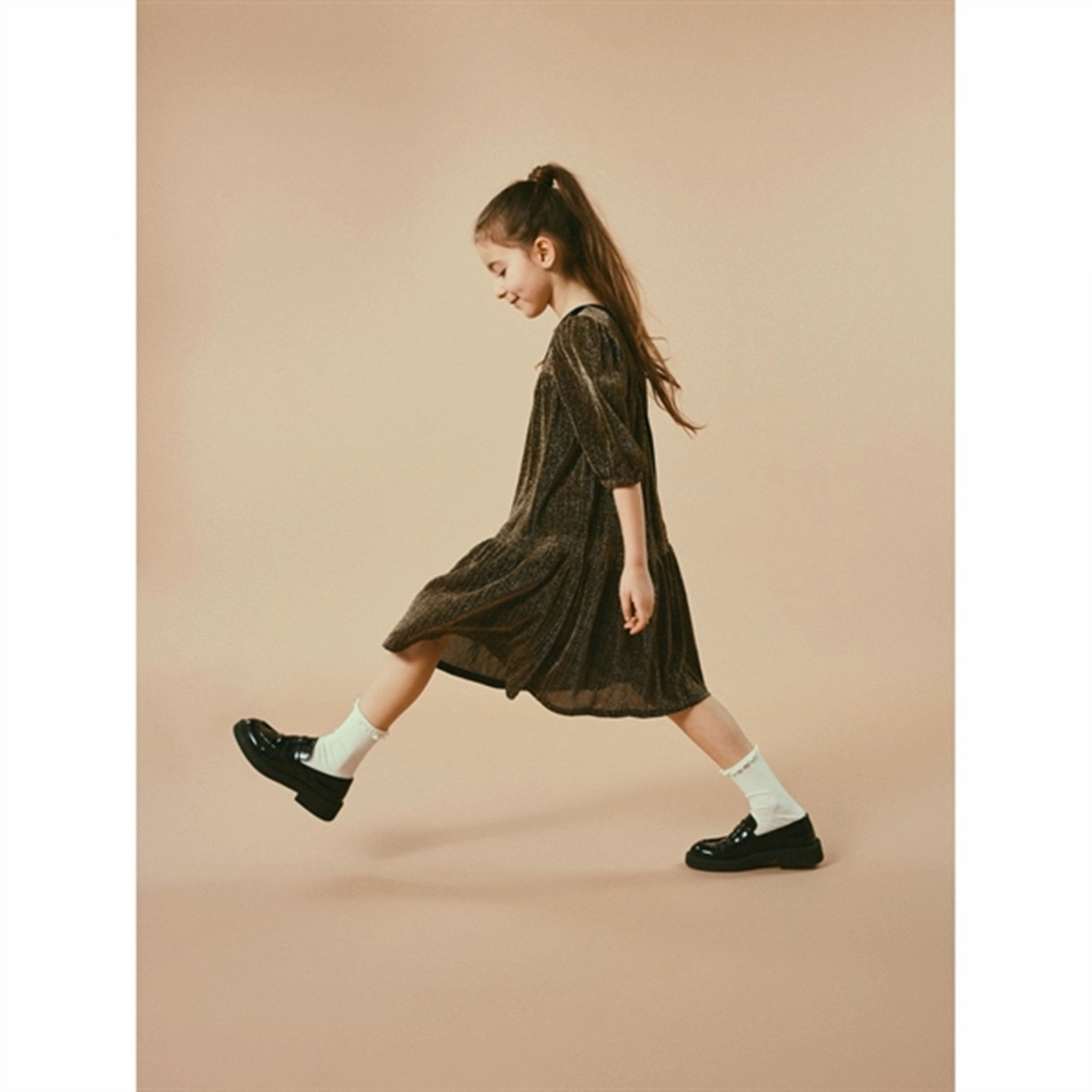 Sun-Protective Relaxed-fit gown Name it Gold Colour Risilk Dress