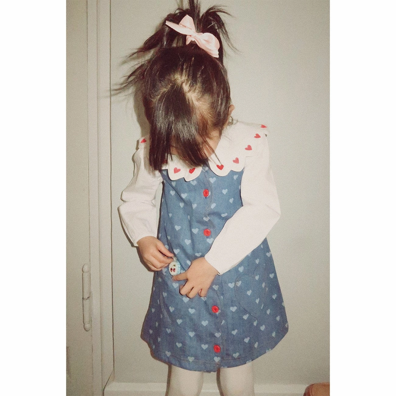 Fl?ss Blue Denim/Hearts Lollo Dress Relax Style