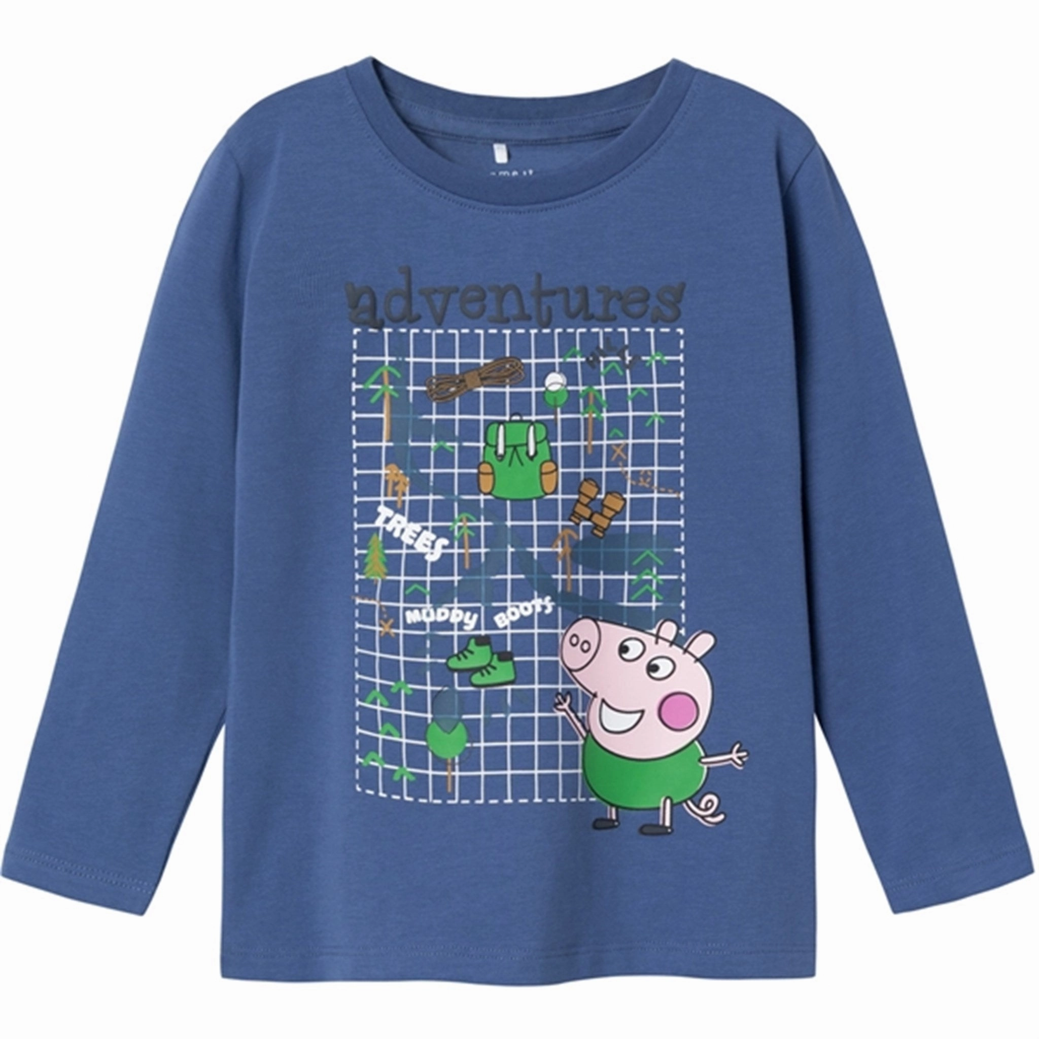 Durable Material Name it Bijou Blue Noise Peppa Pig Blouse
