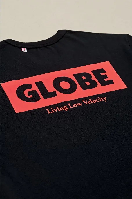 Smooth Jersey Texture Unisex Core Globe maglietta manica corta da uomo Living Low Velocity Tee GB02130000-BLK nero