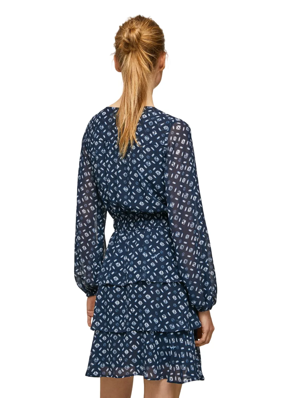 Soft-touch daywear Pepe Jeans Mini Abito Fantasia Eyra PL953255 0AA multi