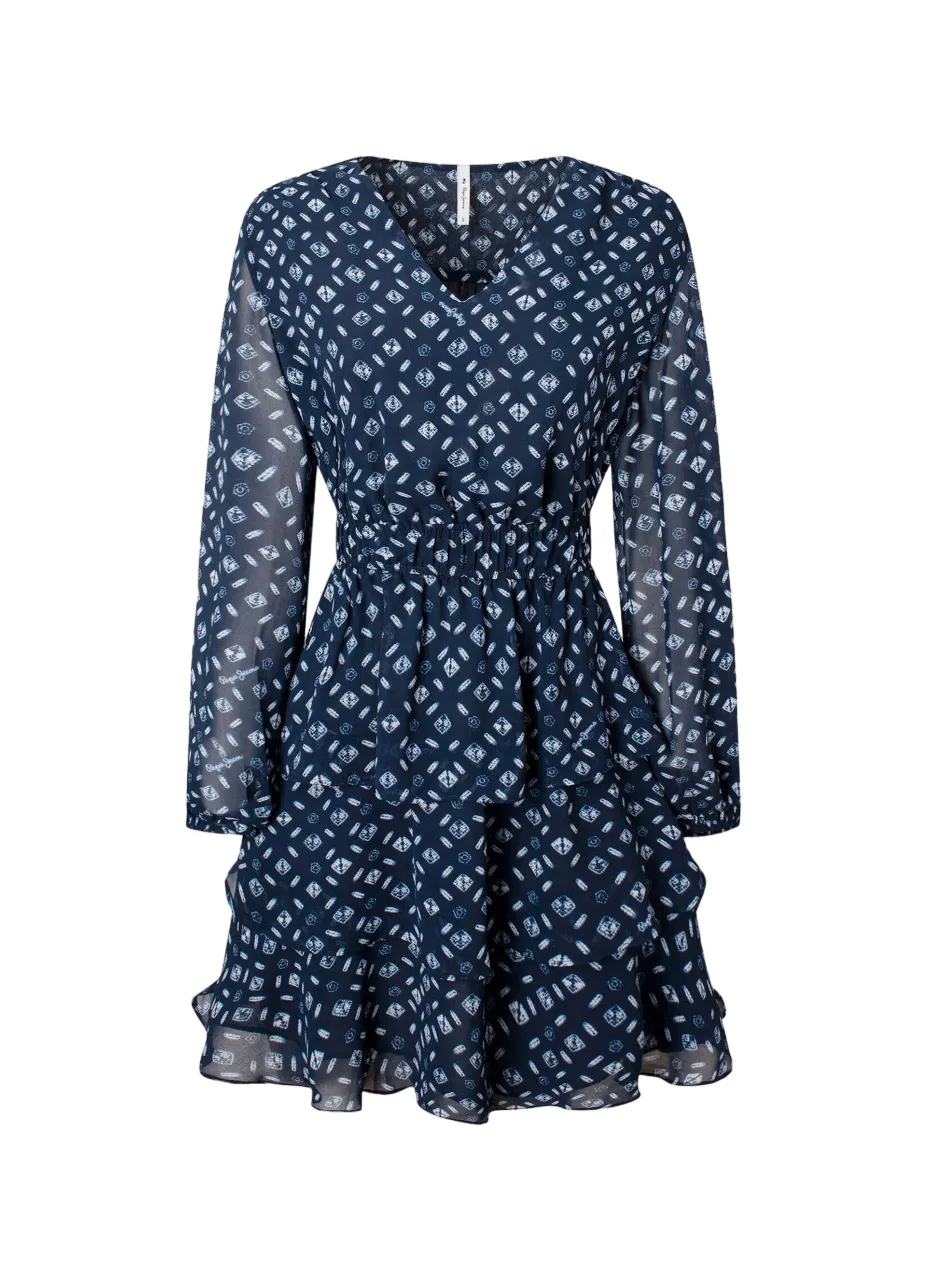 Flow Ready Pepe Jeans Mini Abito Fantasia Eyra PL953255 0AA multi