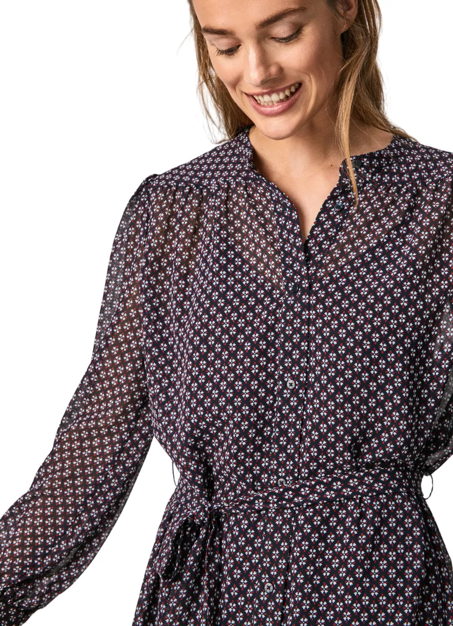 Dry-Clean-Only PepeJeans Vestito Midi Vaporoso Candy PL952910 multi