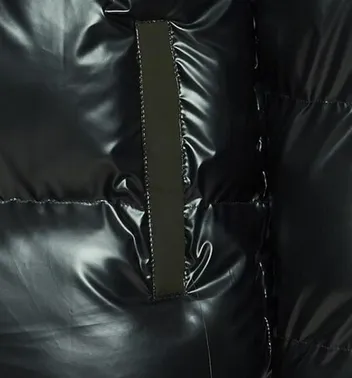 Blend piumino invernale da uomo con cappuccio e tessuto lucido 20714389 194007 black museum Weather resistant