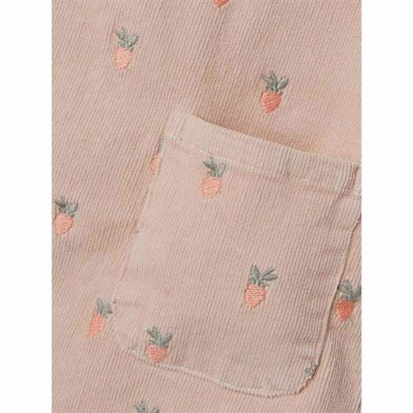 Lil'Atelier Cameo Rose Nelly Corduroy Spencer Dress Classic Look Pure Shape