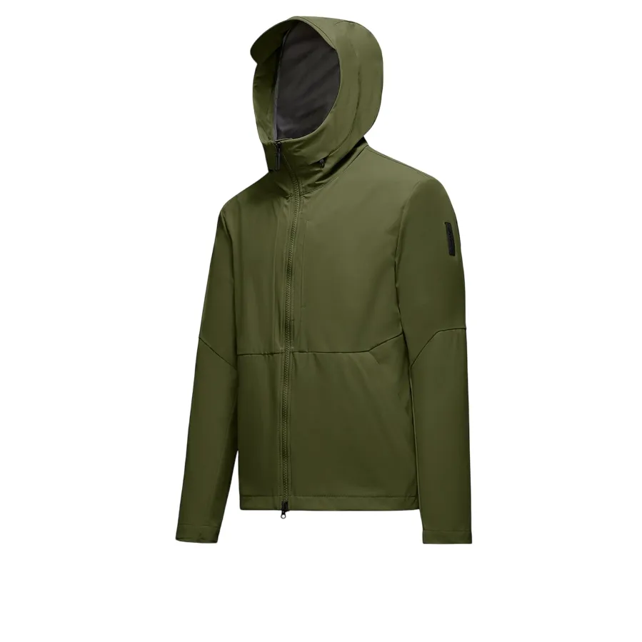 Grid Fleece Lining Bomboogie giubbino con cappuccio da uomo antipioggia e antivento sfoderata JM8400TNSD4 329 verde palude