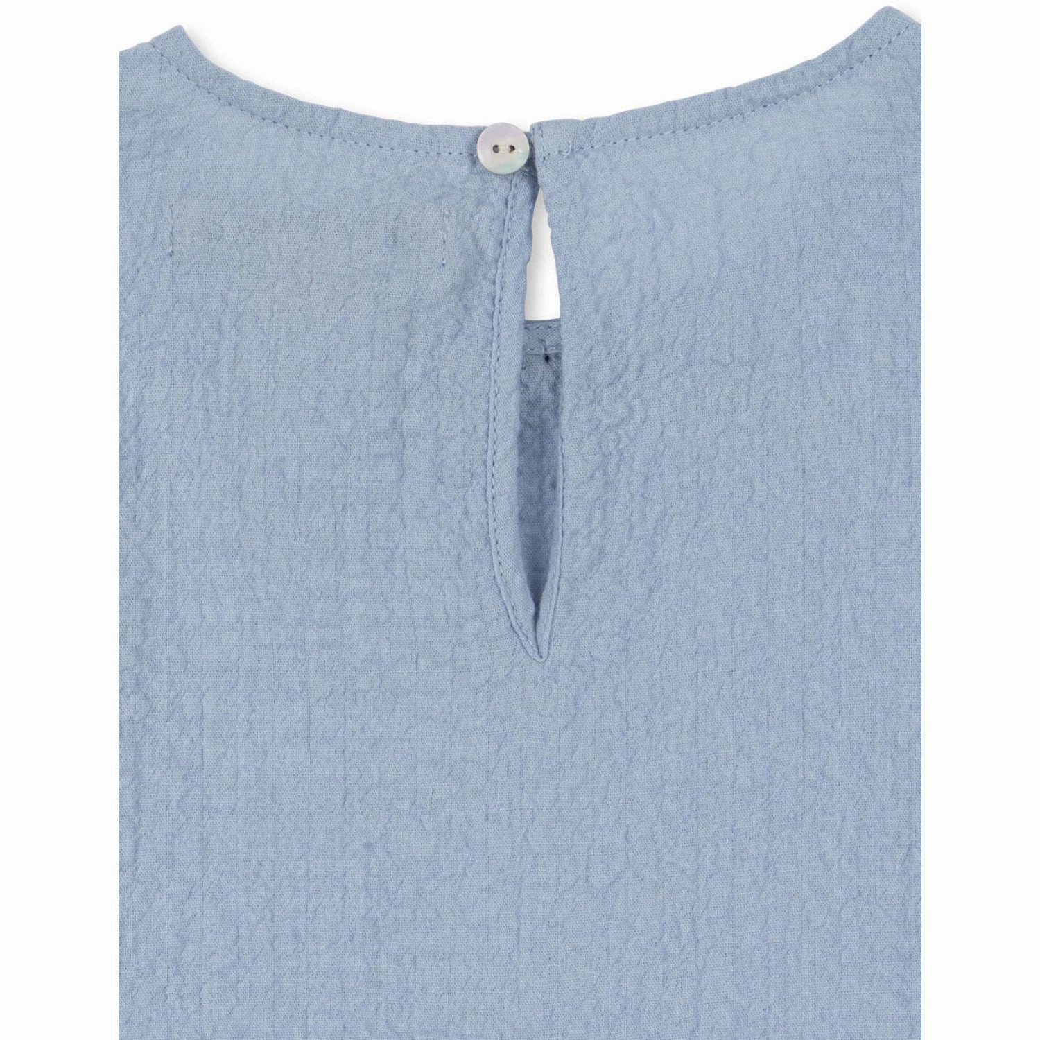 Nordic Calm Comfy and Relaxed Konges Sl?jd Blue Fog Ava Dress GOTS