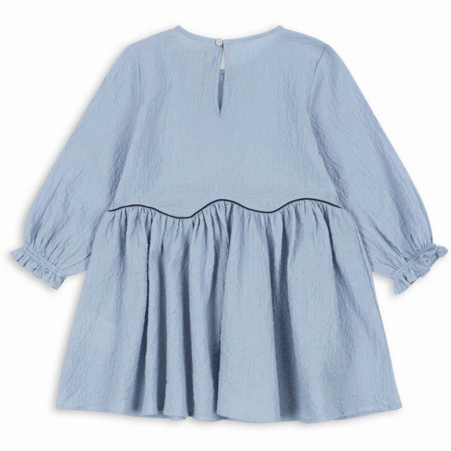 Earthy Hue Konges Sl?jd Blue Fog Ava Dress GOTS