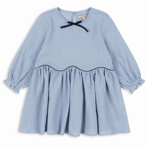 Konges Sl?jd Blue Fog Ava Dress GOTS Urban Light