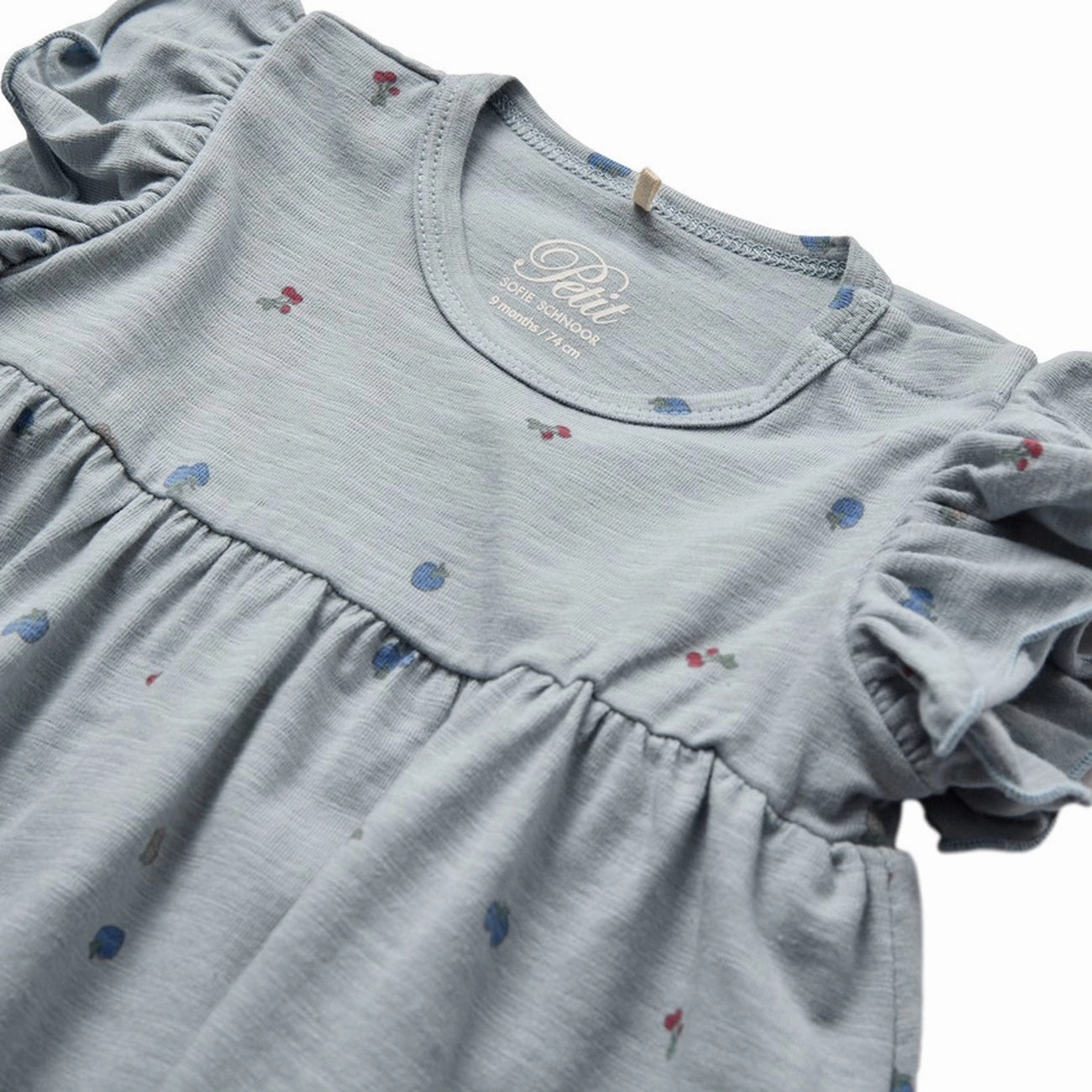 Sofie Schnoor Dusty Blue Dress Breezy Style