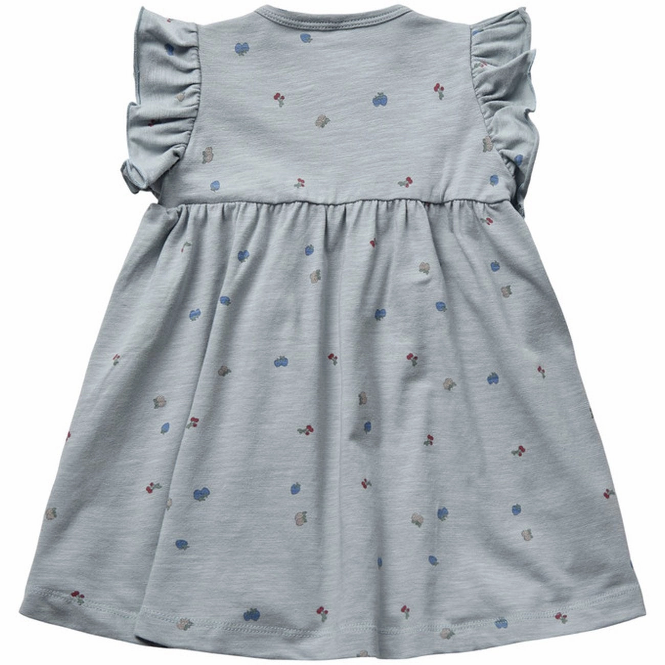 Sofie Schnoor Dusty Blue Dress Casual Silhouette Slit-Hem