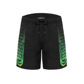 Anti Pilling Finish Water Repellent Finish Propaganda costume da bagno a pantaloncino da uomo Ribs 25SSPRBR466 nero-verde