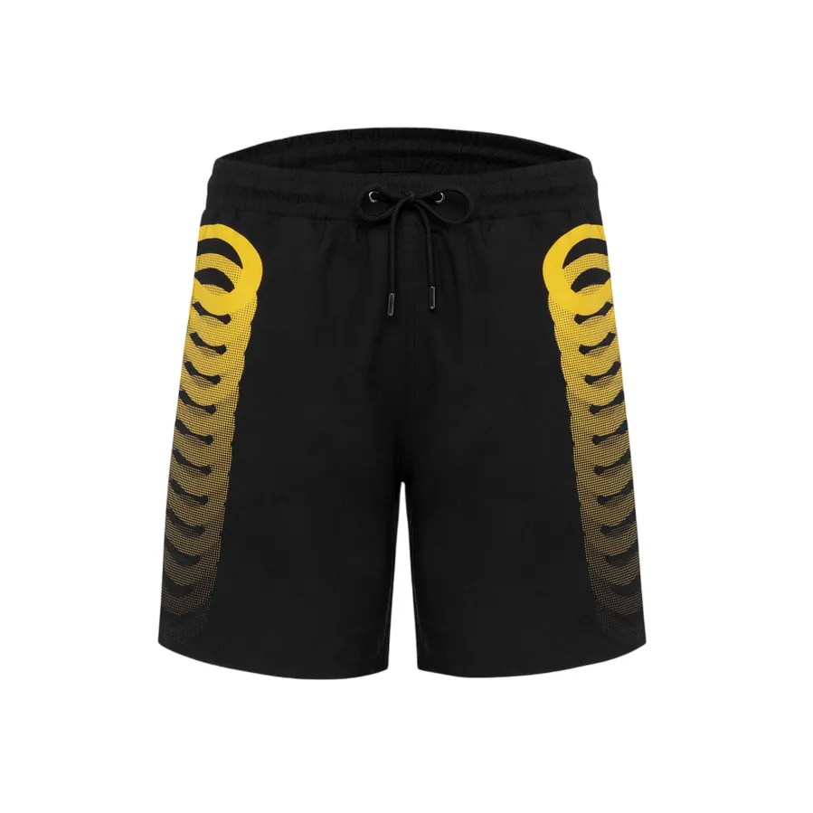 Eco Friendly Nylon Propaganda costume da bagno a pantaloncino da uomo Ribs 25SSPRBR467-01 nero-giallo