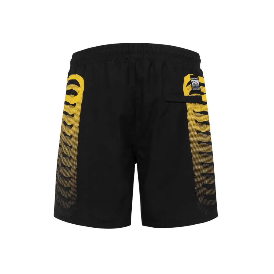 Propaganda costume da bagno a pantaloncino da uomo Ribs 25SSPRBR467-01 nero-giallo Trendy Prints Non Restrictive Mobility