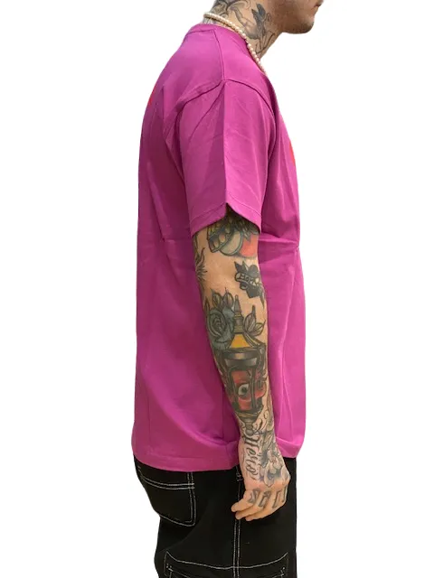 Propaganda maglietta manica corta da uomo con logo Gradient 23SSPRTS679 viola Chic And Comfortable