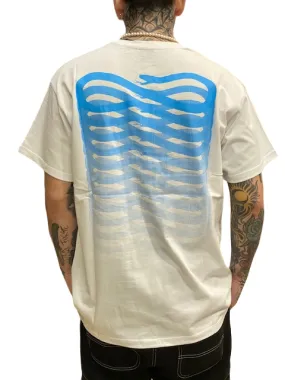 Chic Style Trend Propaganda maglietta manica corta da uomo Ribs 23SSPRTS695 bianco