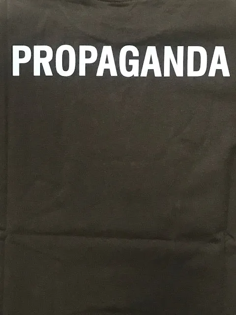 Striped Pattern Trendy Vibe Propaganda T-shirt Logo 088 01 black