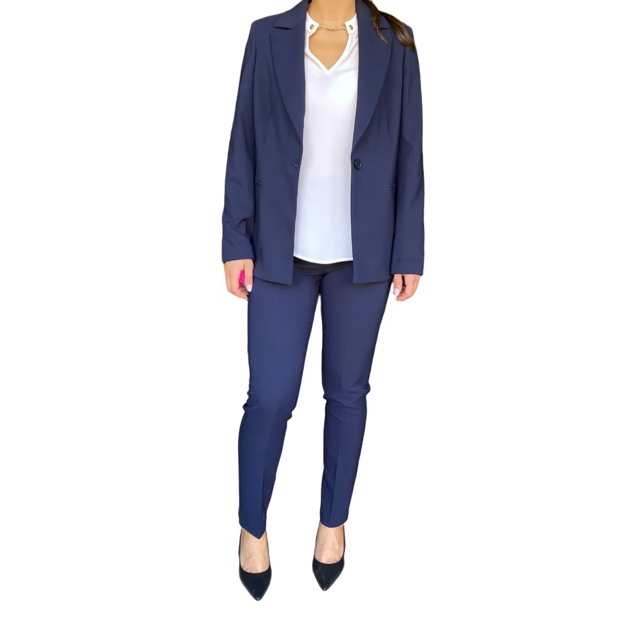 Ultra Soft Blend Laura Biagiotti Tailleur Giacca e Pantalone da donna LB2511202 blu