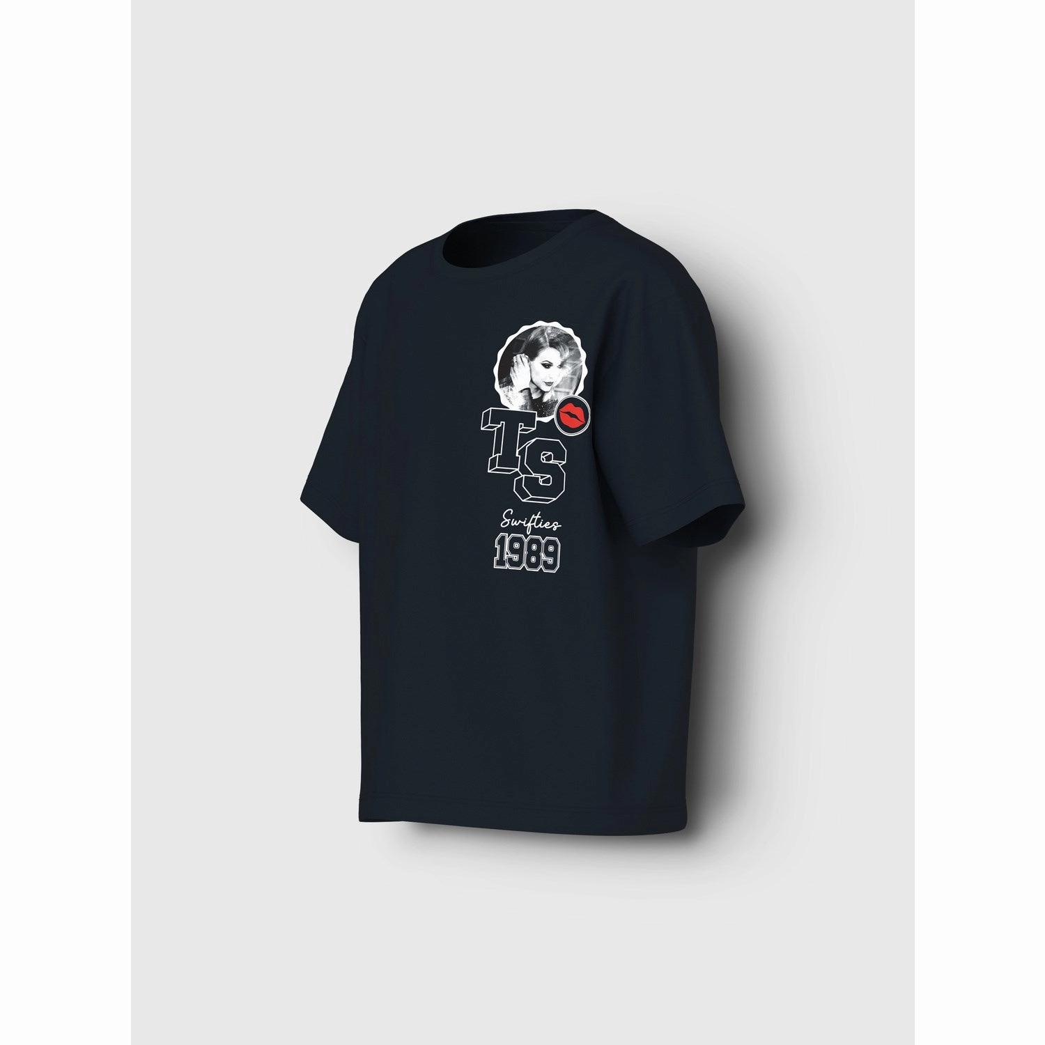 Name It Black Feyre Celebrity Icons Regular T-Shirt Effortless Vibe Relaxed Wear