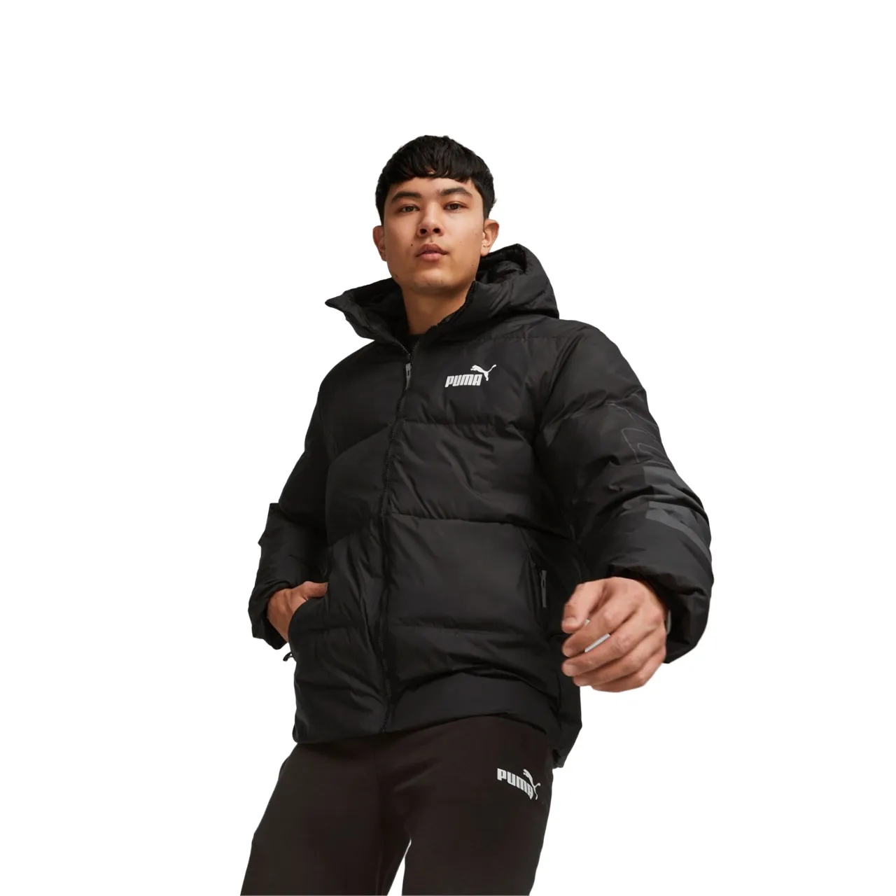 Functional Outerwear Heat Resistant Layer Puma Giacca a piumino sintetico da uomo con cappuccio Power 675389-01 nero