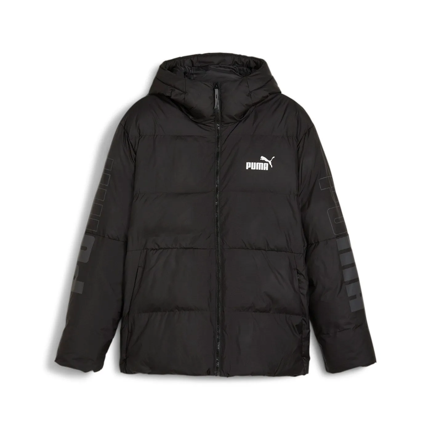 Linen Puma Giacca a piumino sintetico da uomo con cappuccio Power 675389-01 nero