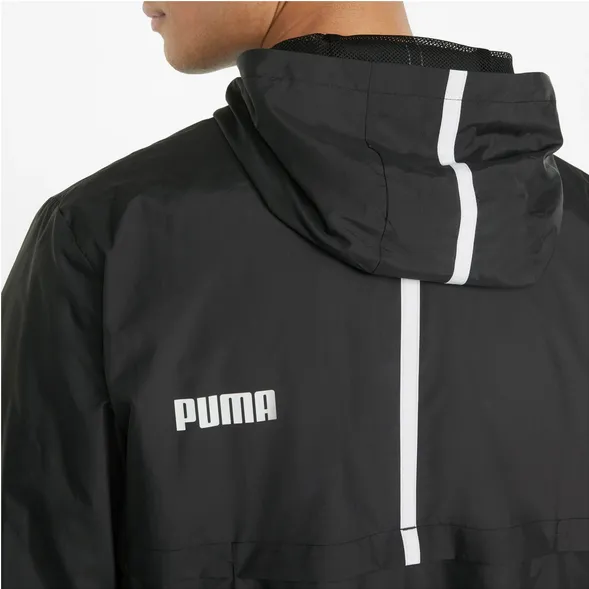 Notebook Quilted Stitching Puma giacca a vento da uomo ESS Solid Windbreaker 847484-01 nero