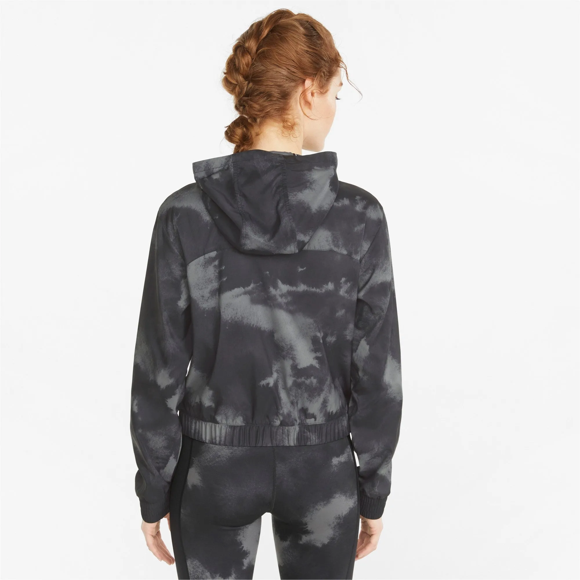 Puma giacca sportiva da donna antivento Train Woven 521621 01 nero Party use