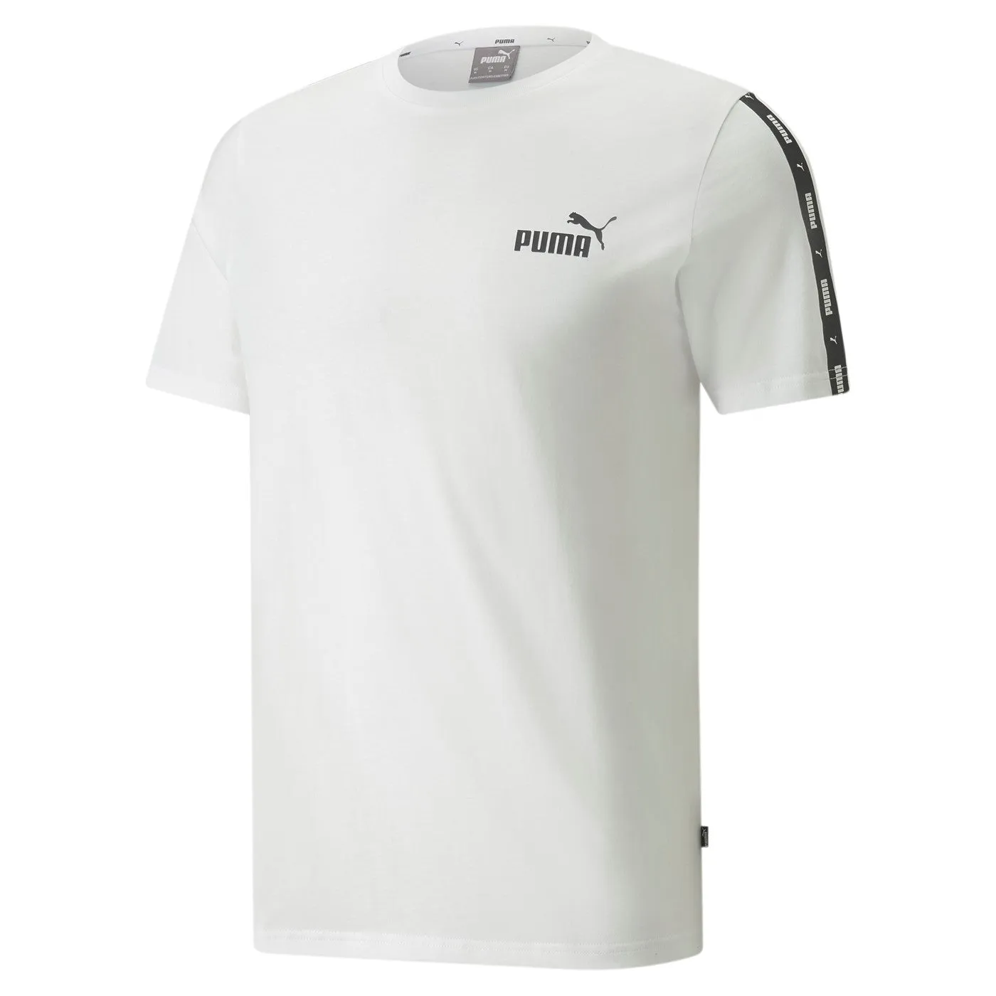 All-Season Comfort Wear Puma maglietta manica corta da uomo ESS  Tape 847382-02 bianco