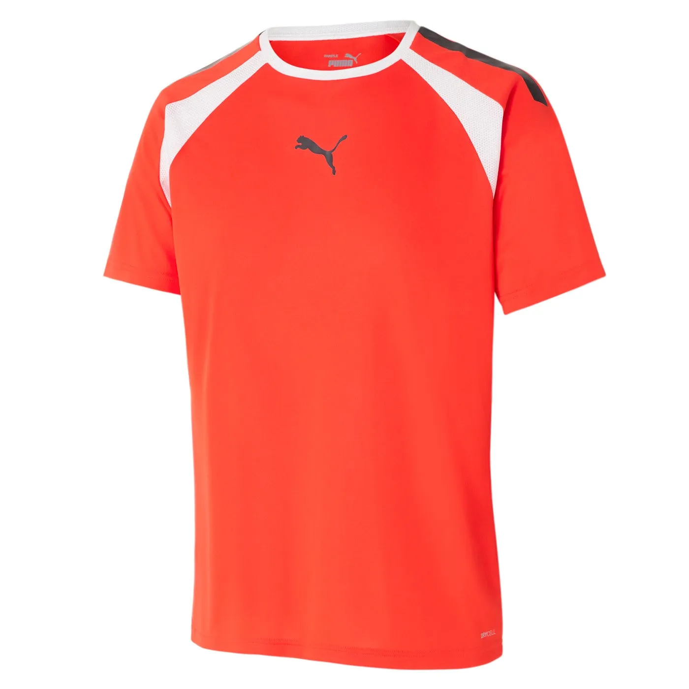 Puma maglietta maniche corte da padel da uomo teamLIGA 931433 13 pomodoro ciliegino Lace trim Camping attire