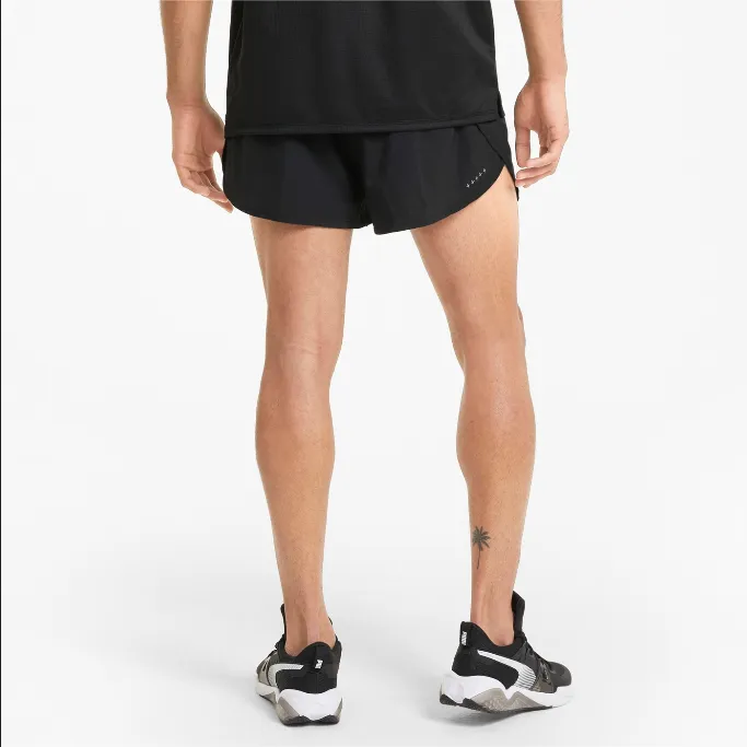 Puma pantaloncino da corsa da uomo Run Favorite Split Short 520214 01 nero Eye-catching Design low - rise