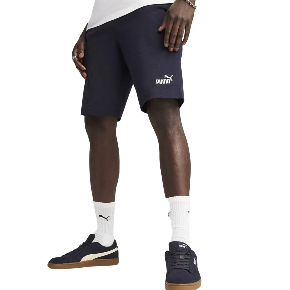 Sleek Design Relaxed Fit Design Puma Pantaloncino Uomo 682600-16 Blu Cotone Jersey Logo Ricamato