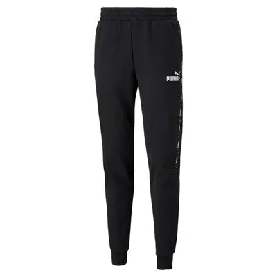 Puma pantalone in felpa con banda laterale e polsino al fondo ESS  Tape Sweatpants FL cl 849042 01 black Heat Control