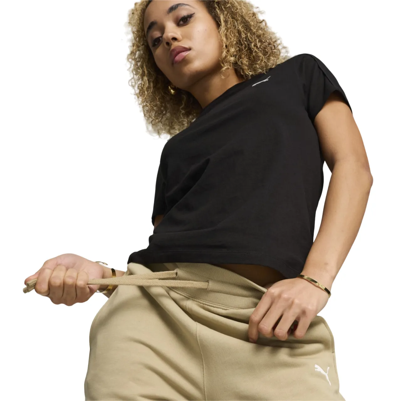 Puma pantalone sportivo da donna Her High-Waist 677889-83 tortora Quick Recovery Outdoor Wear