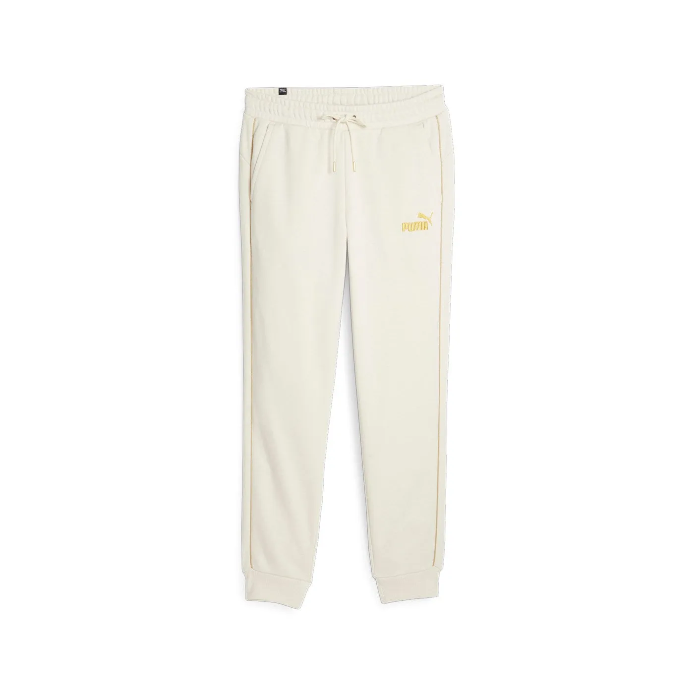 Puma Pantalone sportivo da uomo con polsino Ess  Minimal Gold 680306 87 beige chiaro All Day Wear