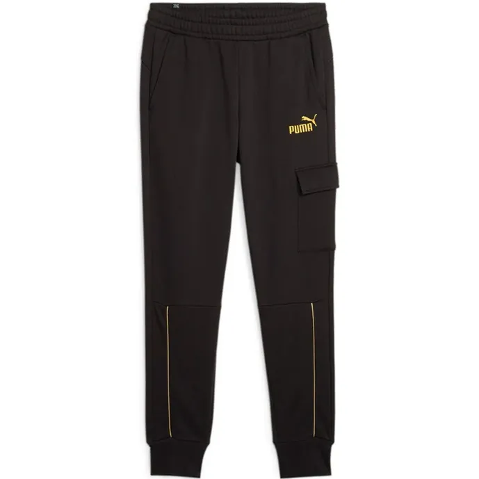 Breathable Material Puma pantalone sportivo da uomo ESS Minimal Gold 680015 01 nero