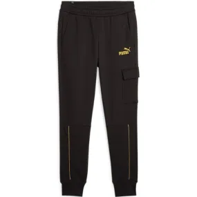 Breathable Material Puma pantalone sportivo da uomo ESS Minimal Gold 680015 01 nero